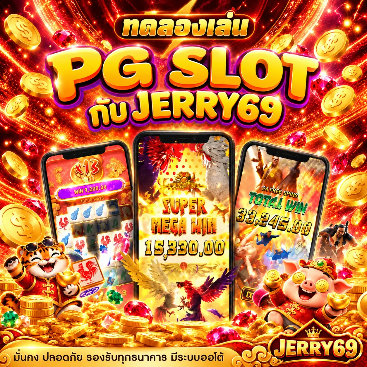 ทดลอง PG SLOT กับ JERRY69