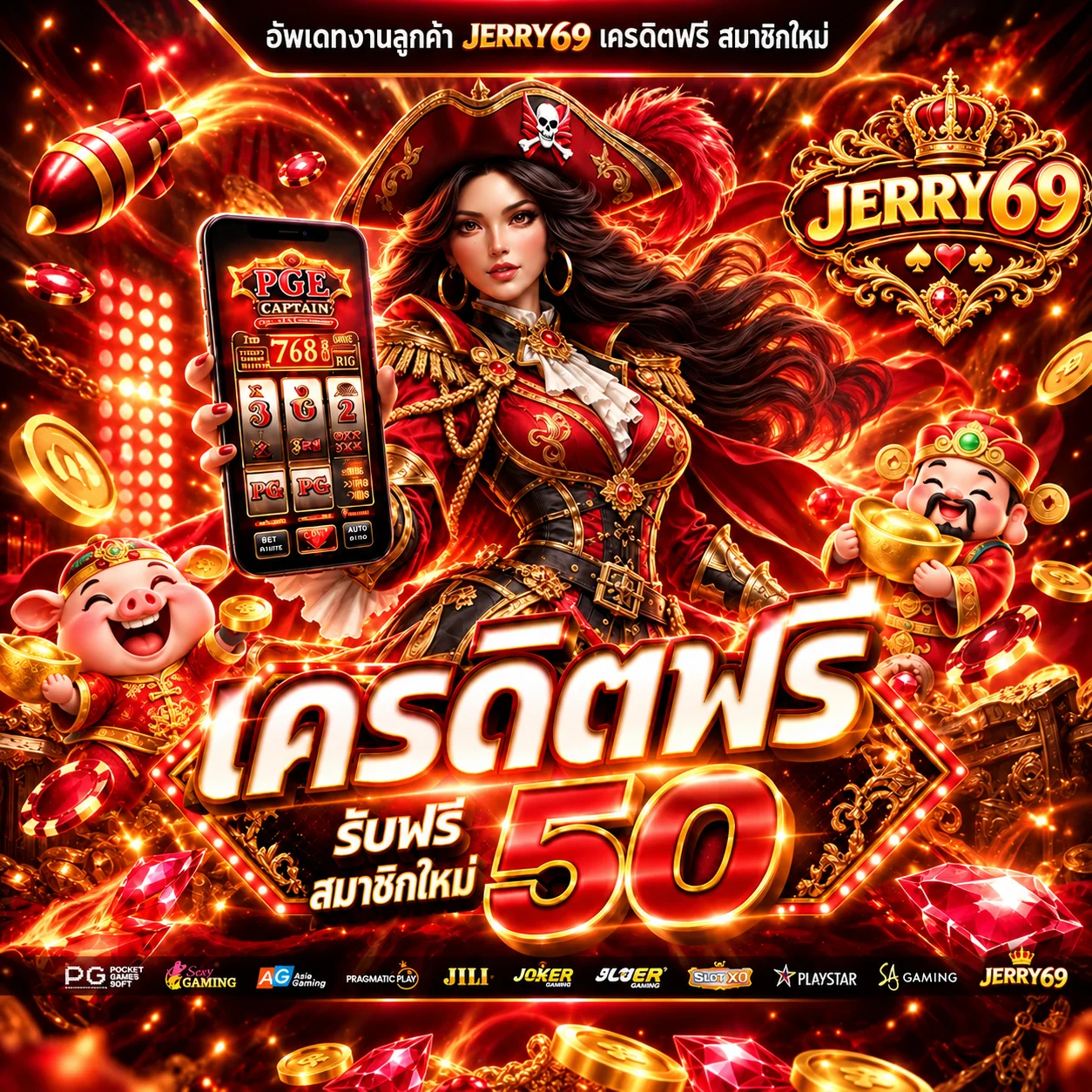 JERRY69 เครดิตฟรีสำหรับสมาชิก